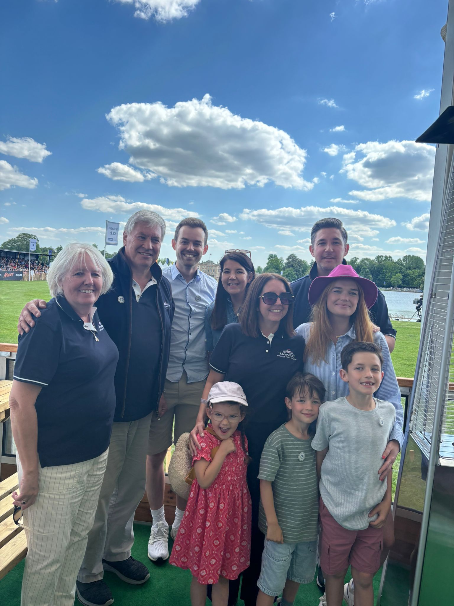 Adrian and Mary Dann with their children and grandchildren